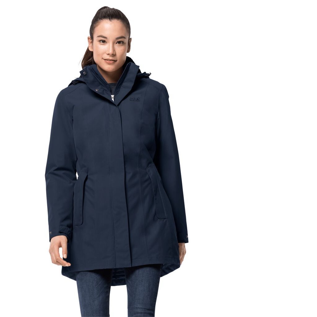 Jack Wolfskin MADISON AVENUE Vestes Femme Bleu - AVGIESN-81